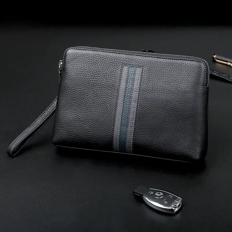 Men's Premium Leather Spacious Clutch Bag