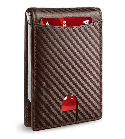 RFID Safe Leather Card Holder