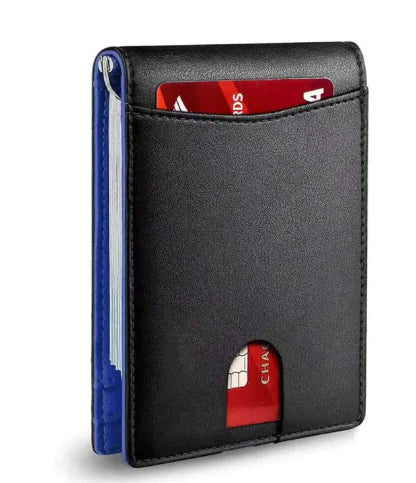 RFID Safe Leather Card Holder