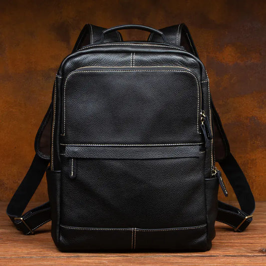Vintage Premium Leather Business Backpack