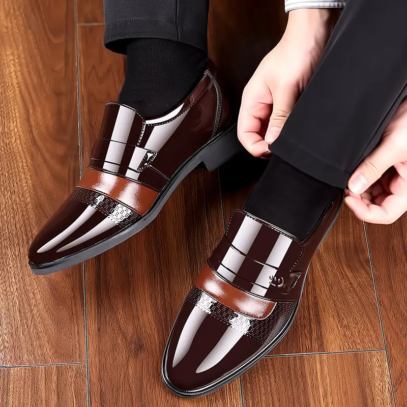 Modern Men's Patent Leather Sneakers