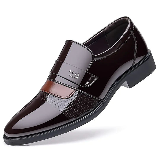 Modern Men's Patent Leather Sneakers