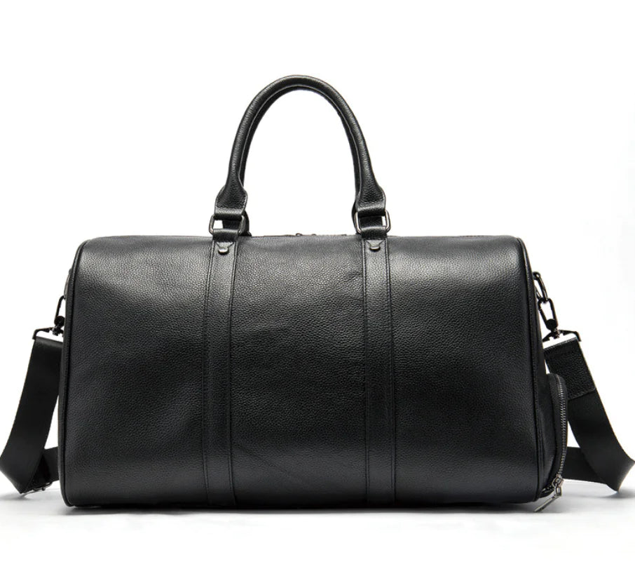 Leather Jetsetter Bag with Shoe Pocket