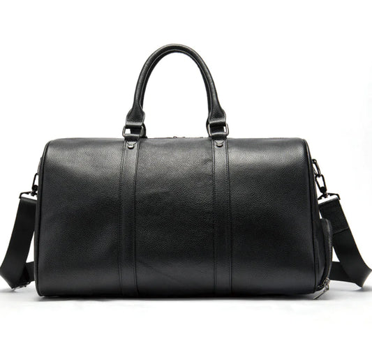 Leather Jetsetter Bag with Shoe Pocket