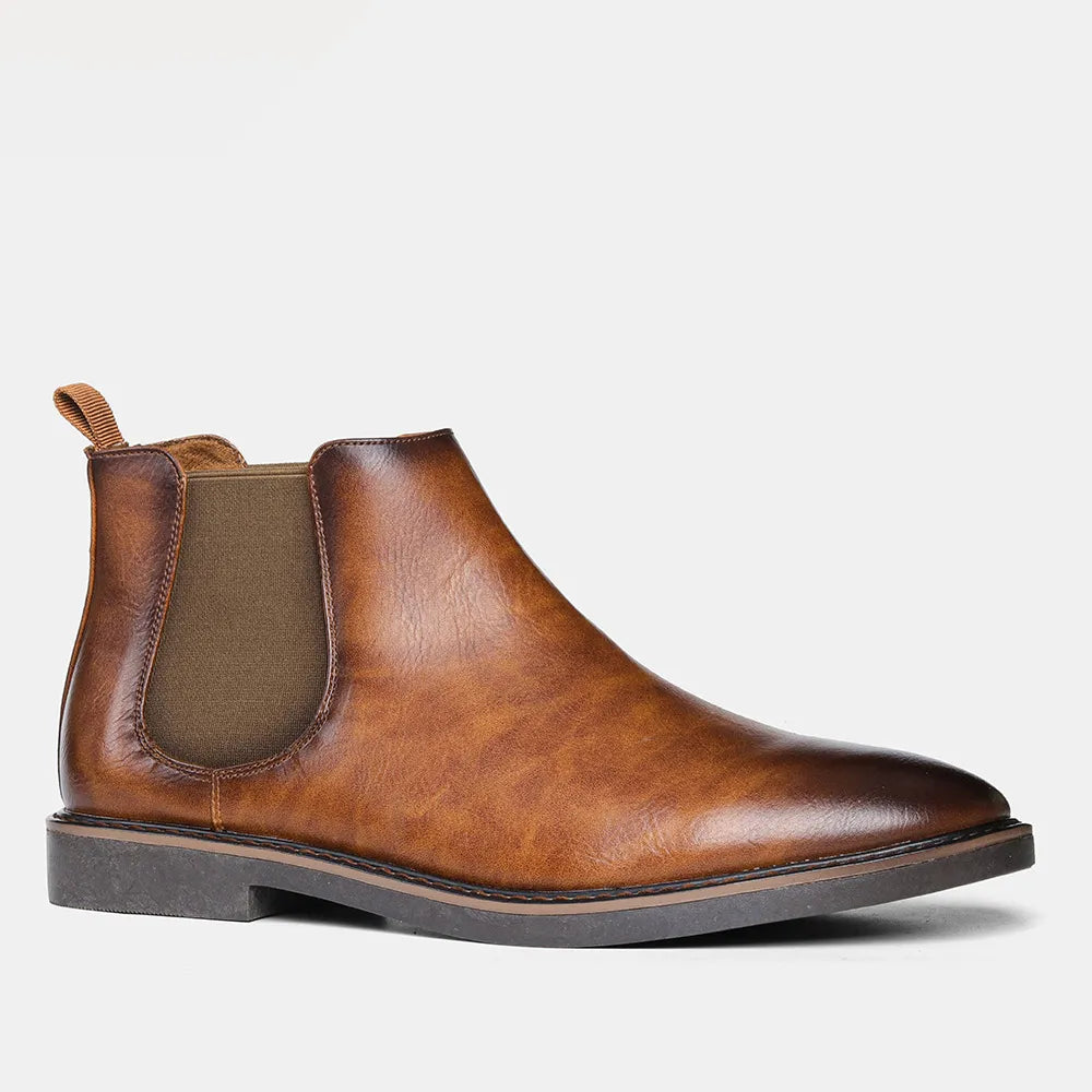 RainGuard Men's Leather Chelsea Boots
