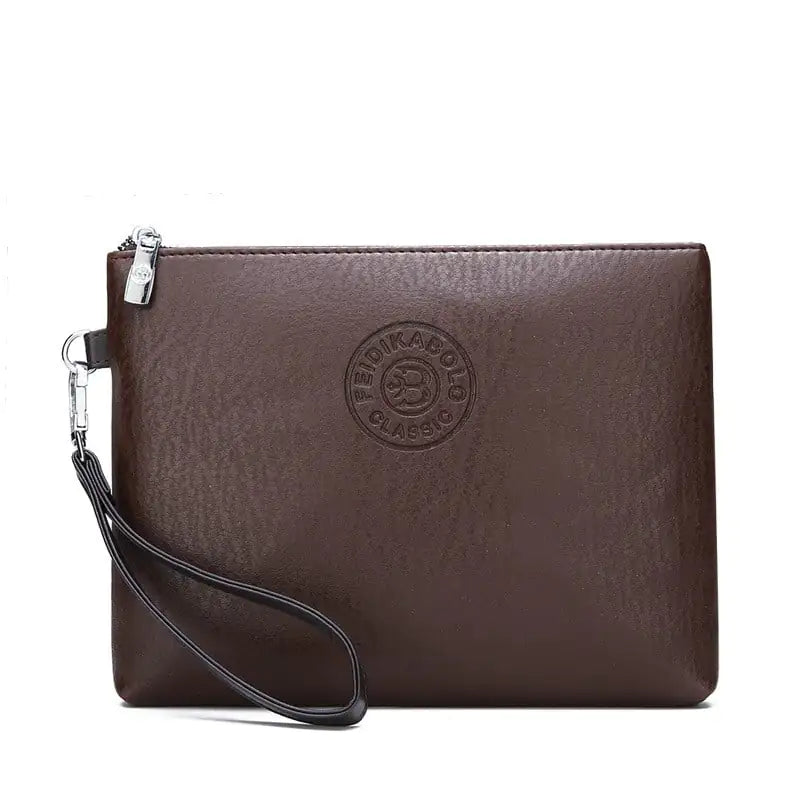Sleek Men's PU Leather Clutch