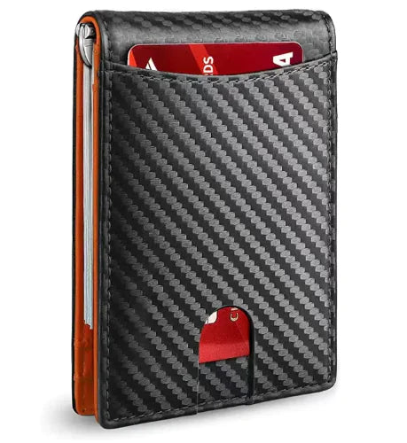RFID Safe Leather Card Holder