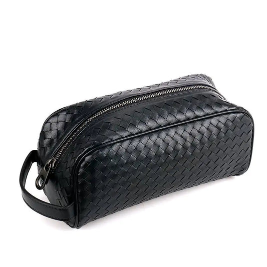 Prius Deluxe Woven Leather Clutch