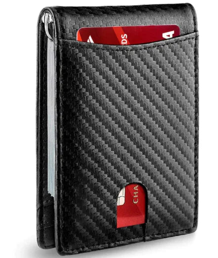 RFID Safe Leather Card Holder