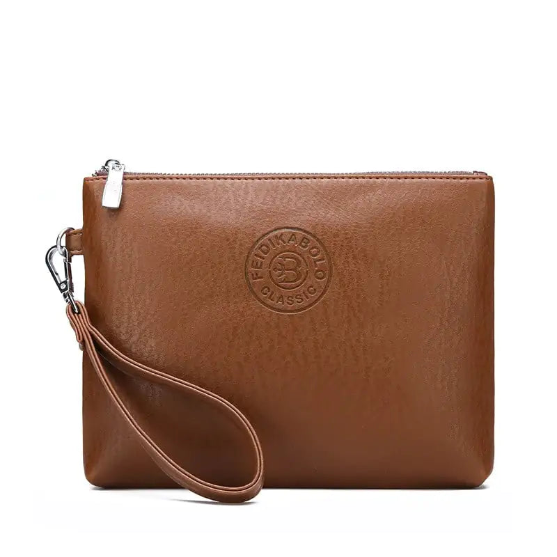 Sleek Men's PU Leather Clutch