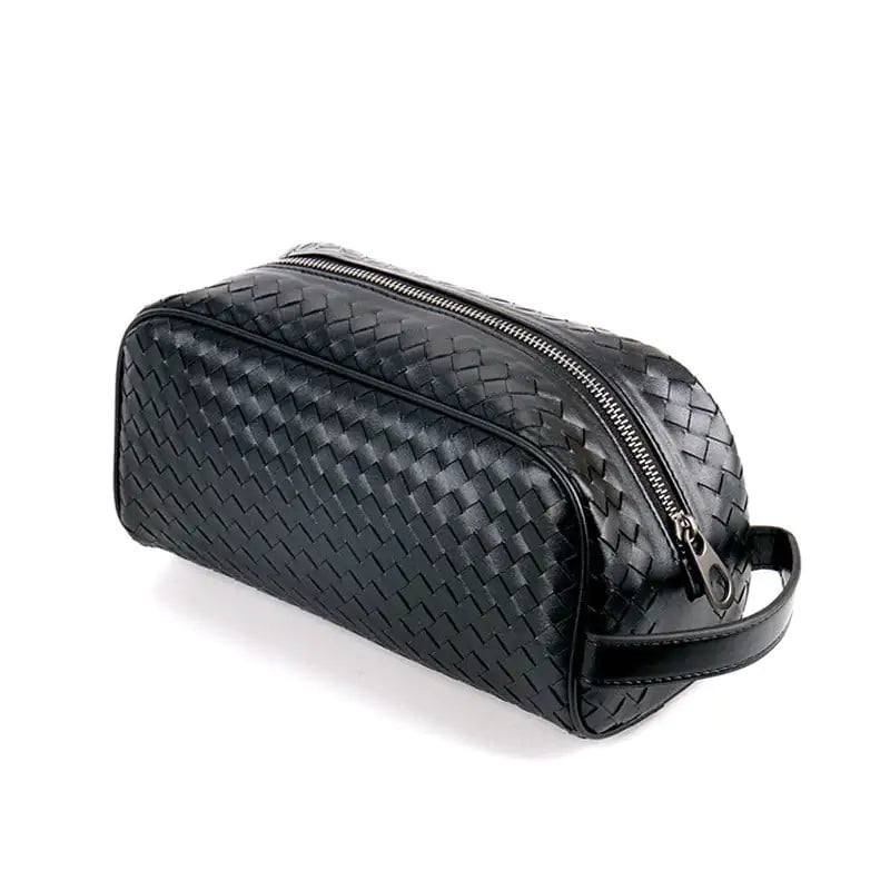 Prius Deluxe Woven Leather Clutch