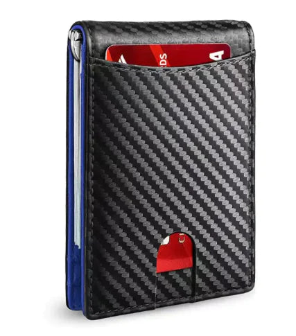 RFID Safe Leather Card Holder