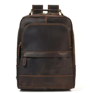 Vintage Premium Leather Business Backpack